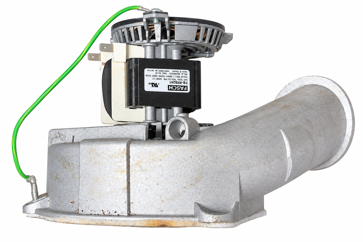FB-RFB241 furnace draft inducer blower assembly - white background