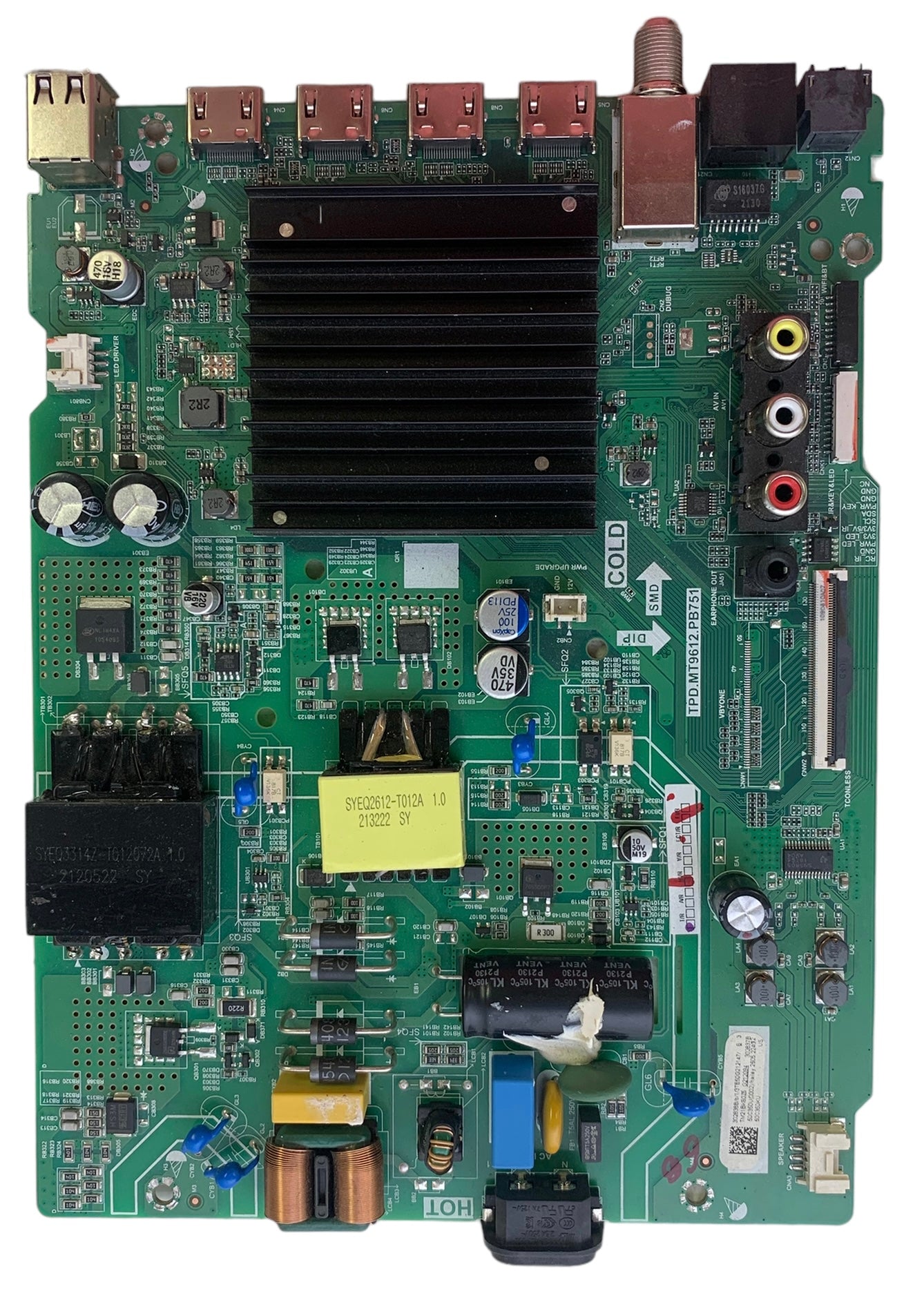 Toshiba Main Board/Power Supply 302838 302837 for 50C350KU