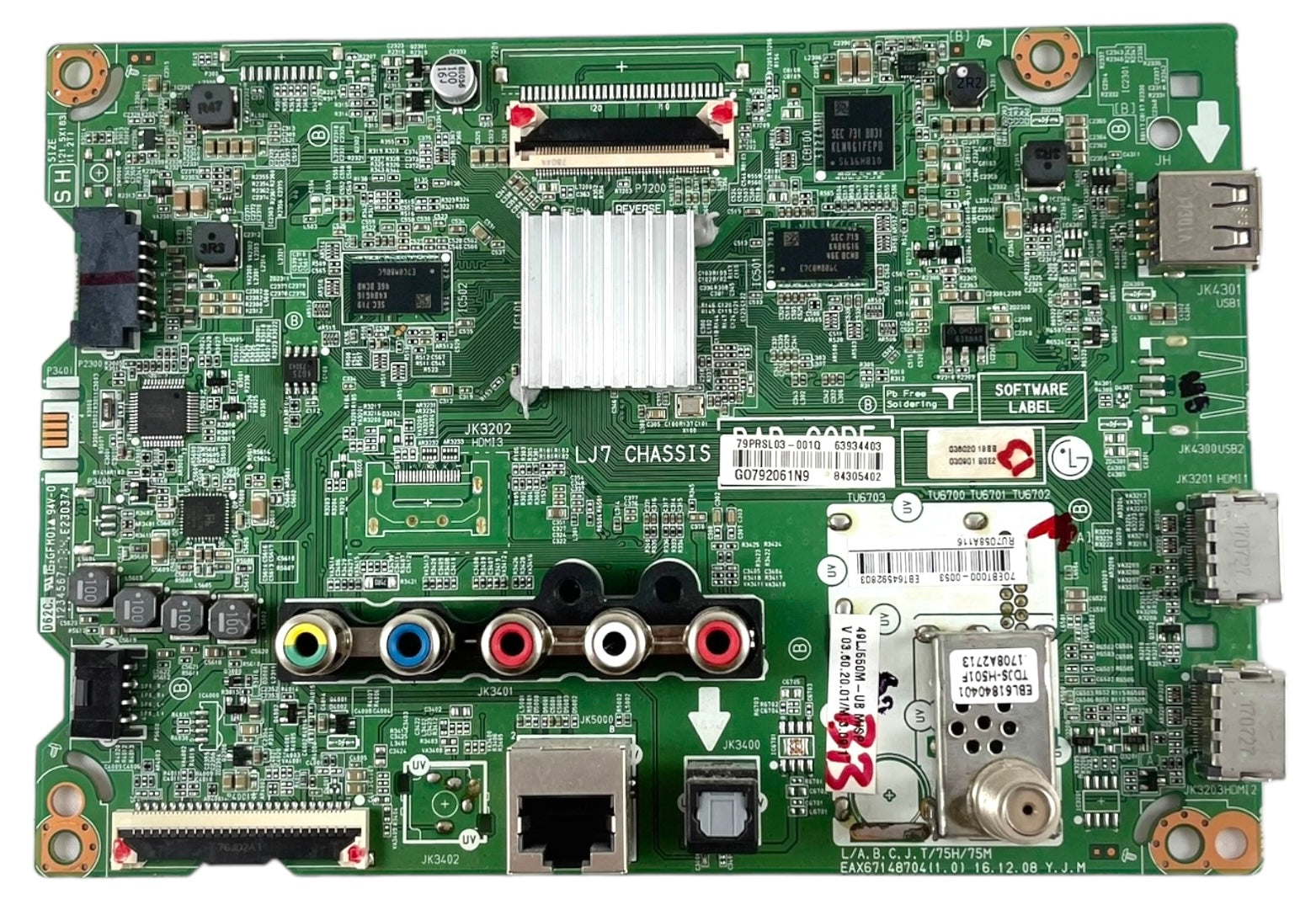 LG EBT64465703 Main Board for 55LJ5500-UA