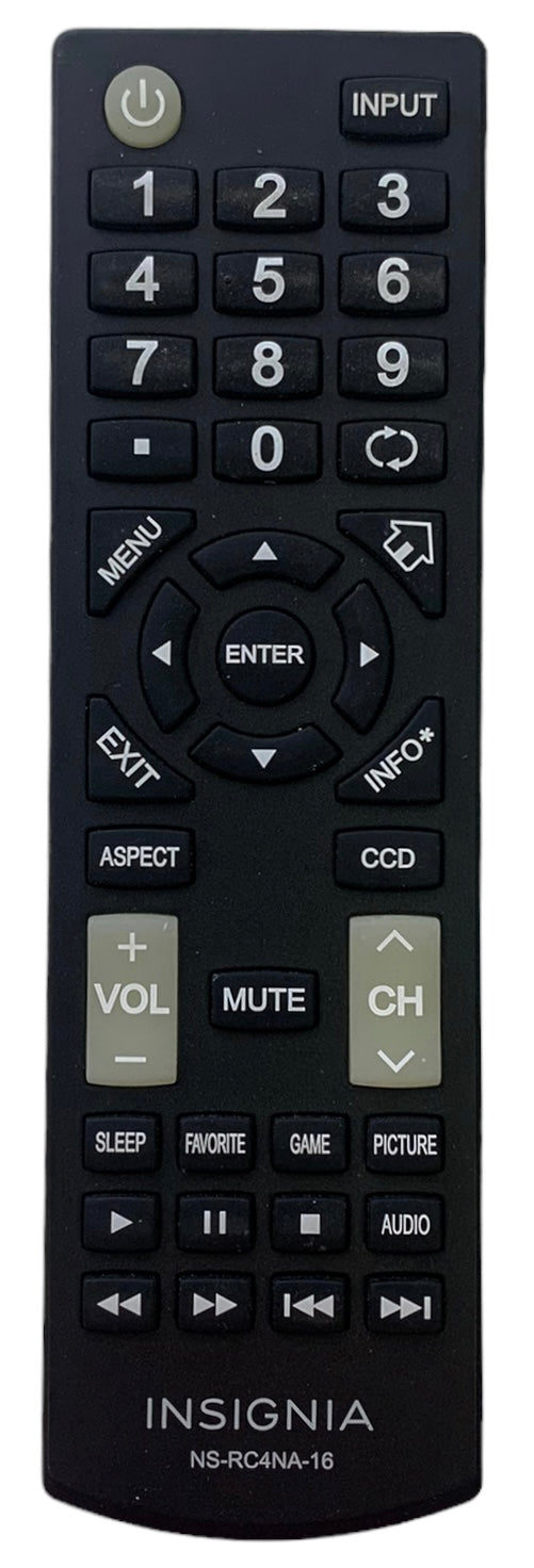Insignia NS-RC4NA-16 Remote Control