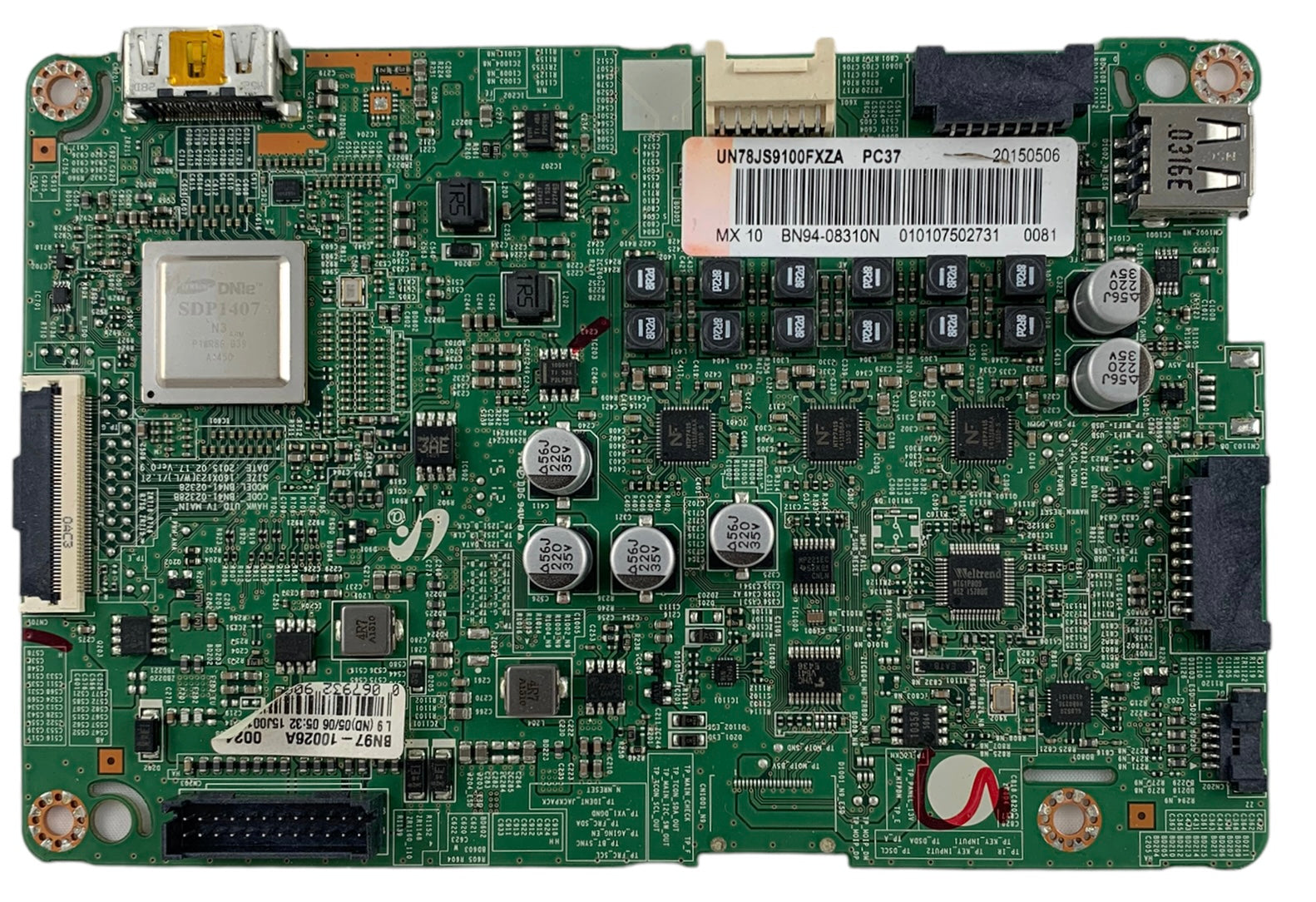 Samsung BN94-08310N Main Board for UN78JS9100FXZA