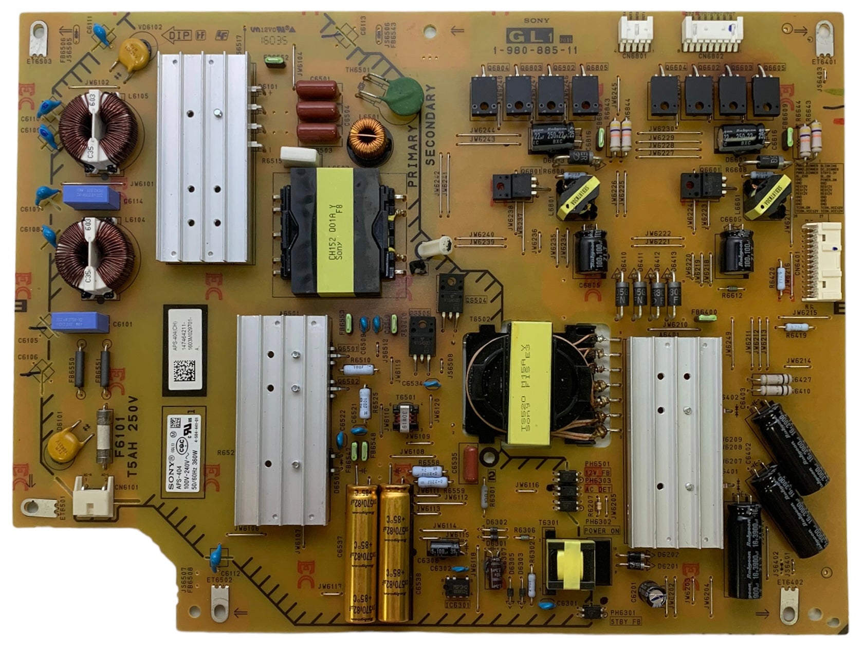 Sony 1-474-642-11 GL1 Power Supply Board