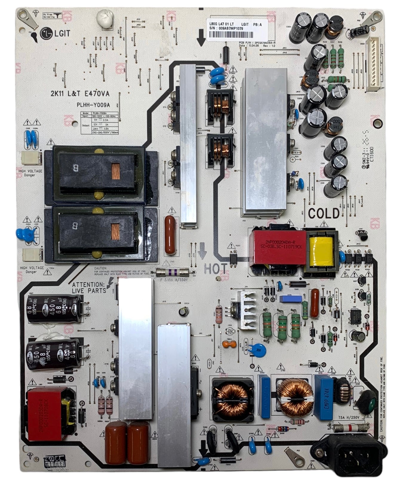 Vizio 3PCGC10026A-R (PLHH-Y009A) Power Supply for E470VA