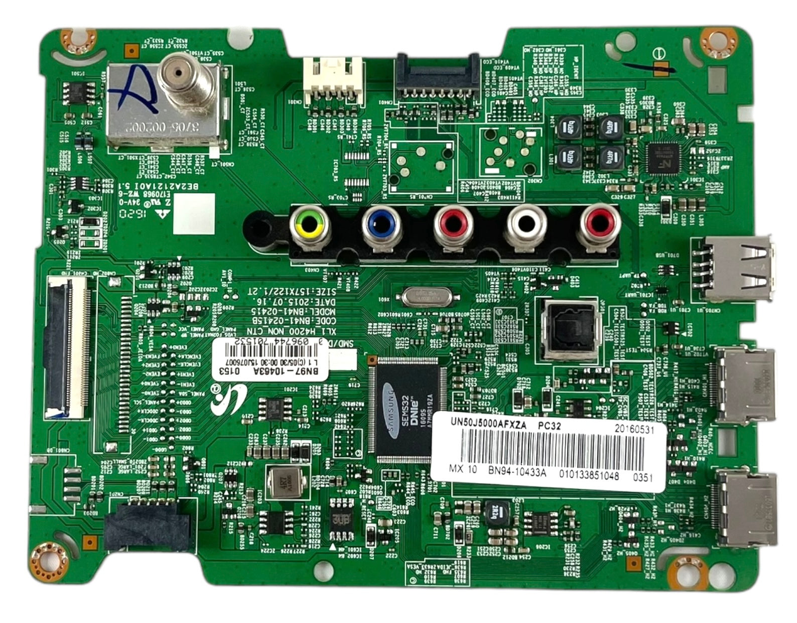 Samsung BN94-10433A Main Board for UN50J5000AFXZA (Version DD02)