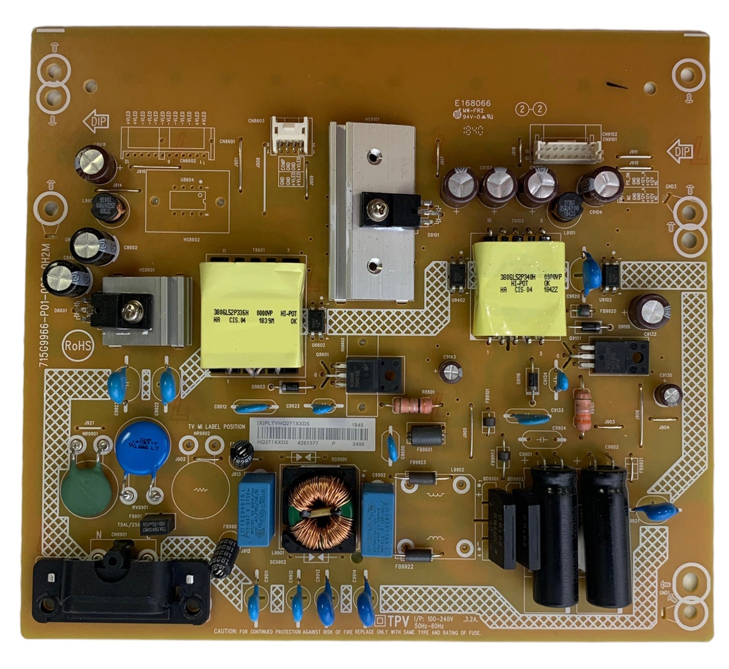 Vizio PLTVHQ271XXD5 Power Supply/LED Driver Board