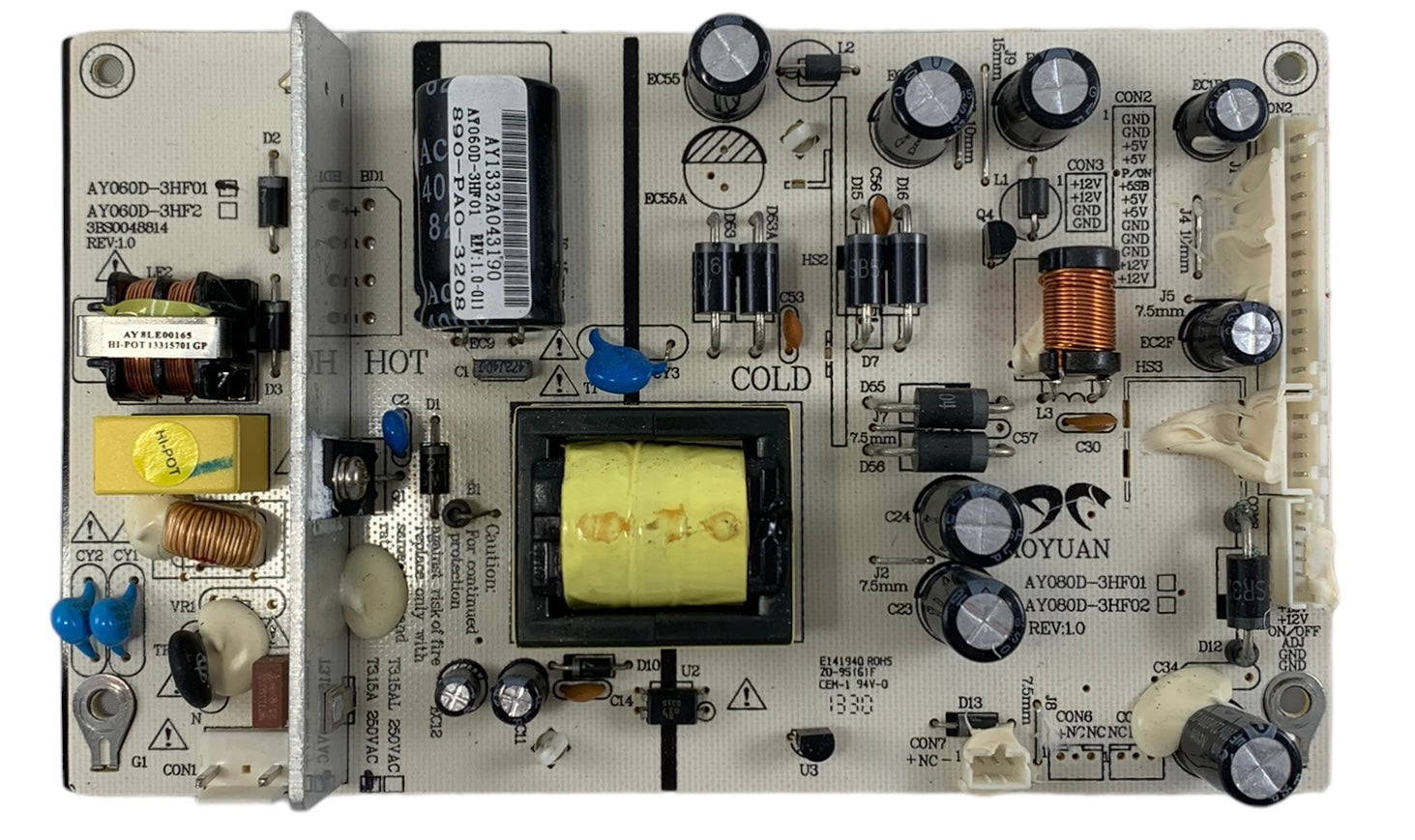 Insignia 890-PAO-3208 Power Supply/LED Driver Board