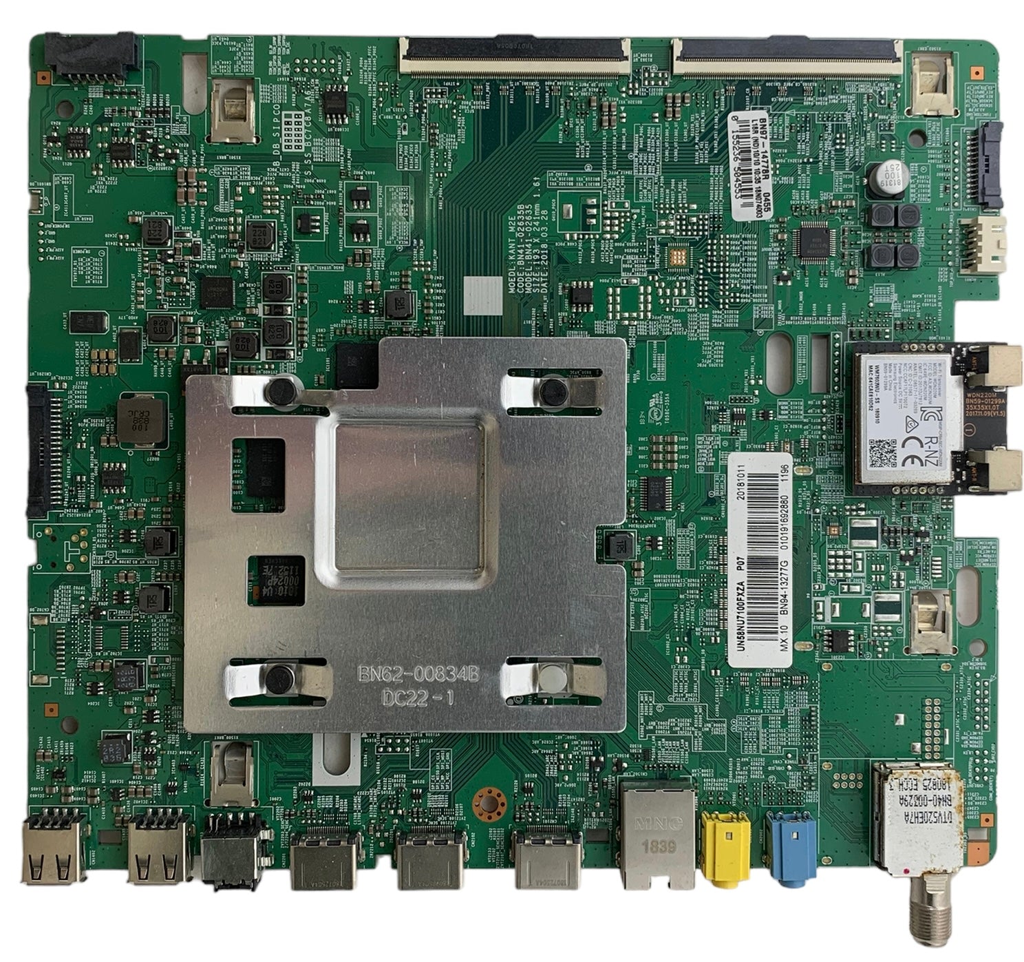 Samsung BN94-13277G Main Board for UN58MU6070EXZA (Version DA01)