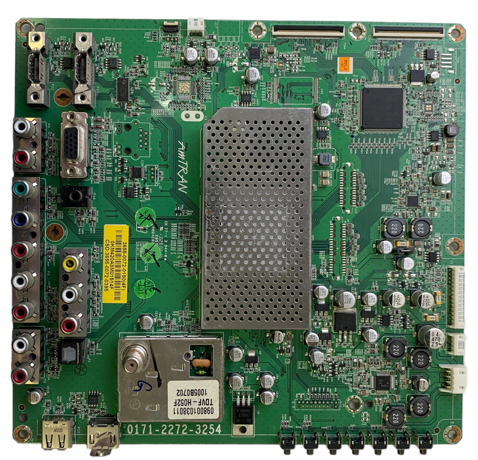 Vizio 3655-0072-0150 (0171-2272-3254) Main Board for E550VL