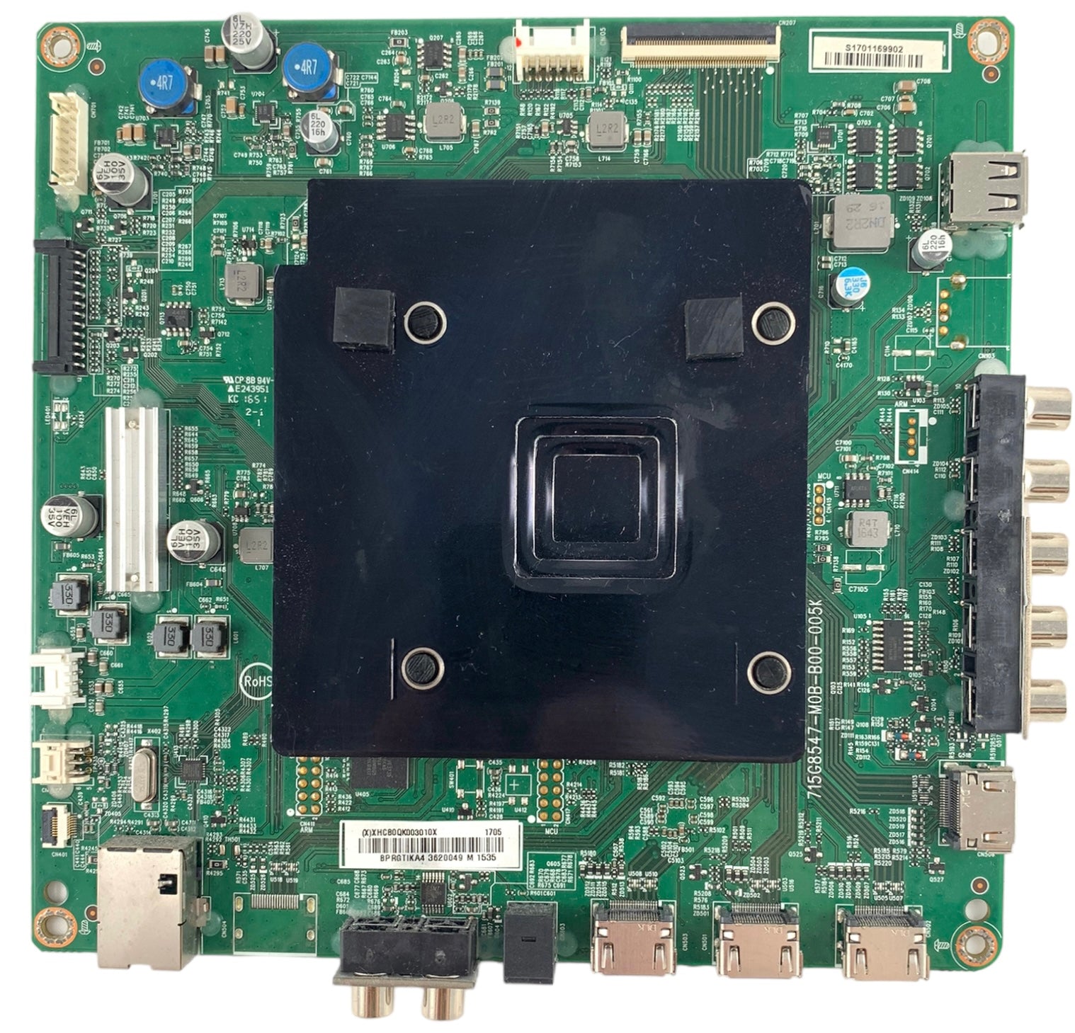 Vizio 756TXHCB0QK0030 Main Board for E55-E1 (LTM7VIAT, LTMEVIKT Serial)