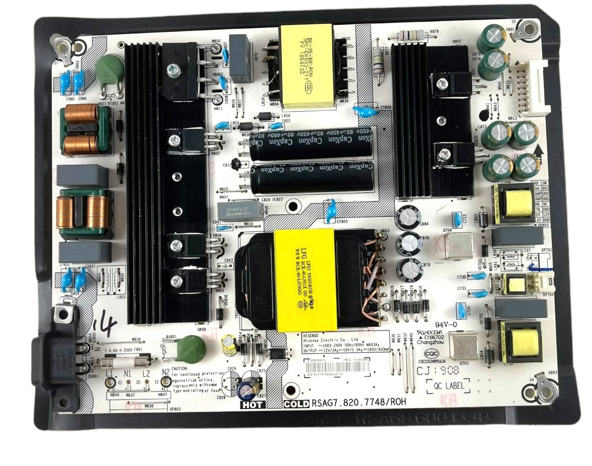 Hisense 228593 Power Supply / LED Board