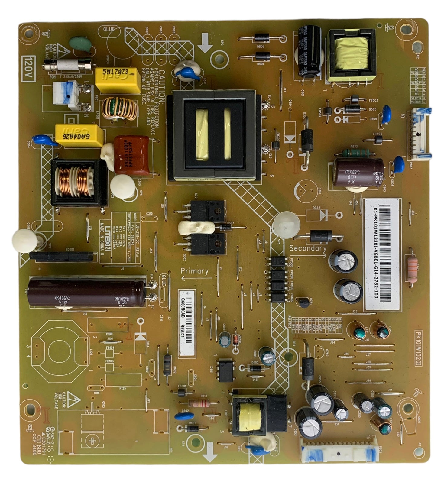 Toshiba PK101W1320I Power Supply / LED Board
