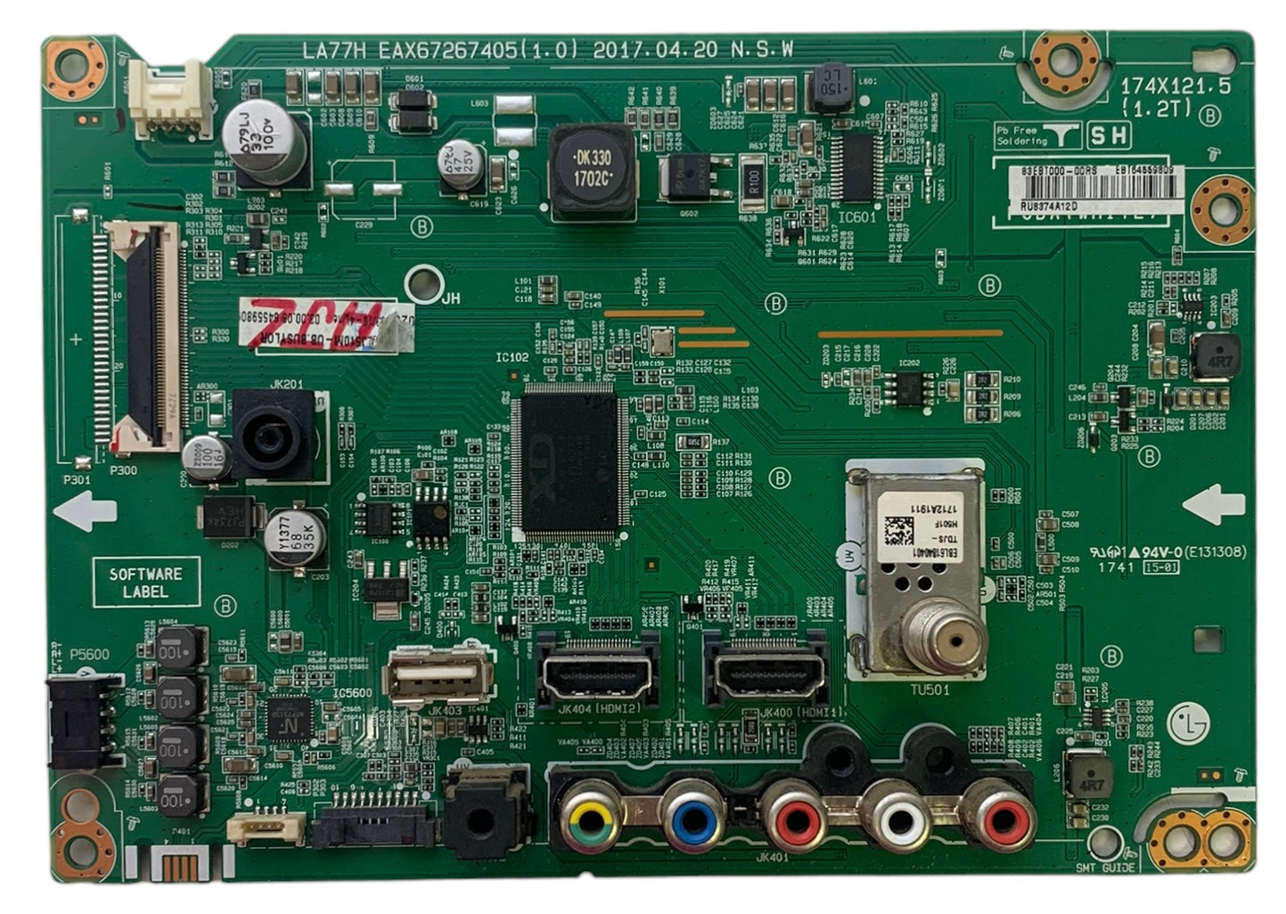 LG EBT64559809 Main Board for 49LJ510M-UB.BUSYLOR