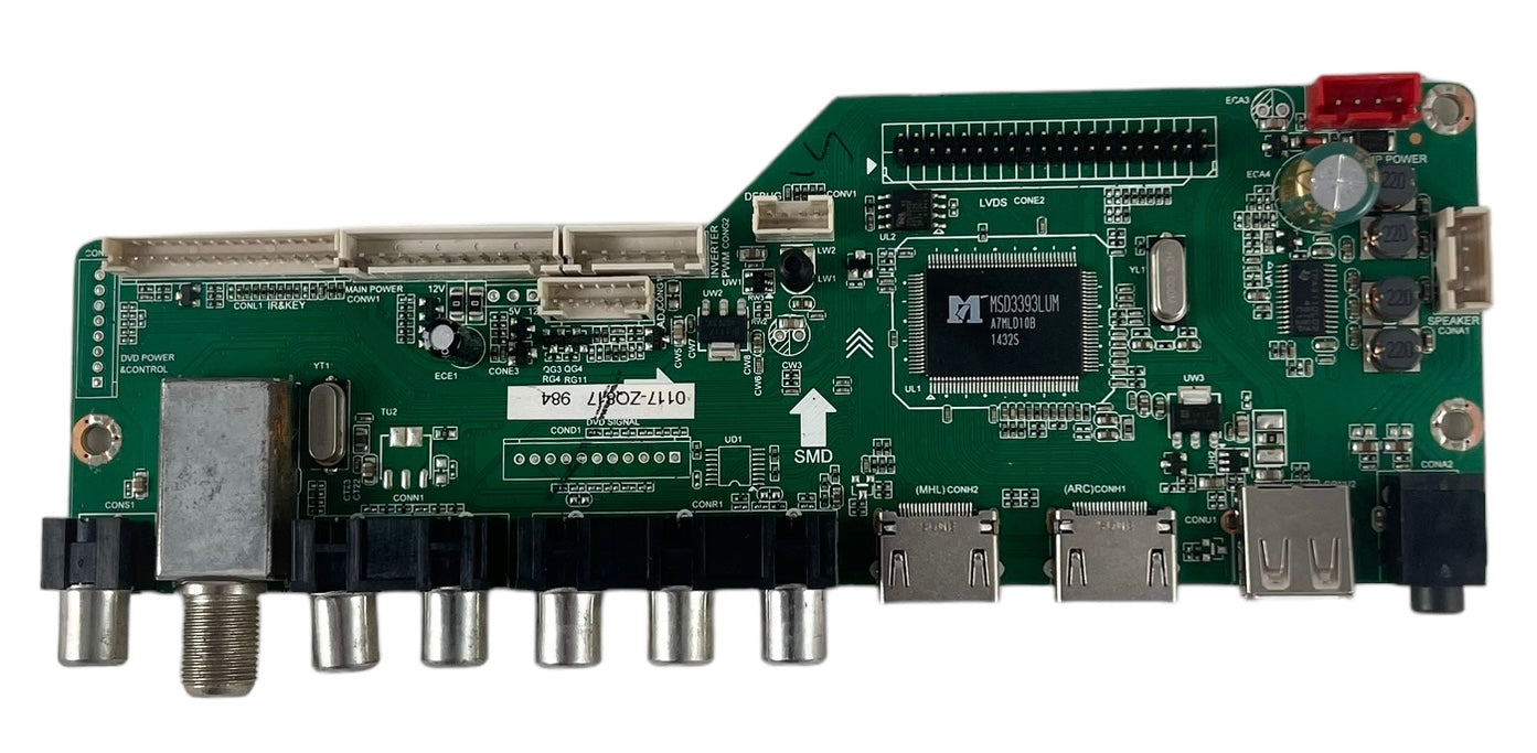 RCA LED50B45RQ Main Board A.20.20222 13 0X / 50GE01M3393LNA66 B1 RCA LED50B45RQ Main Board A.20.20222 13 0X / 50GE01M3393LNA66 B1