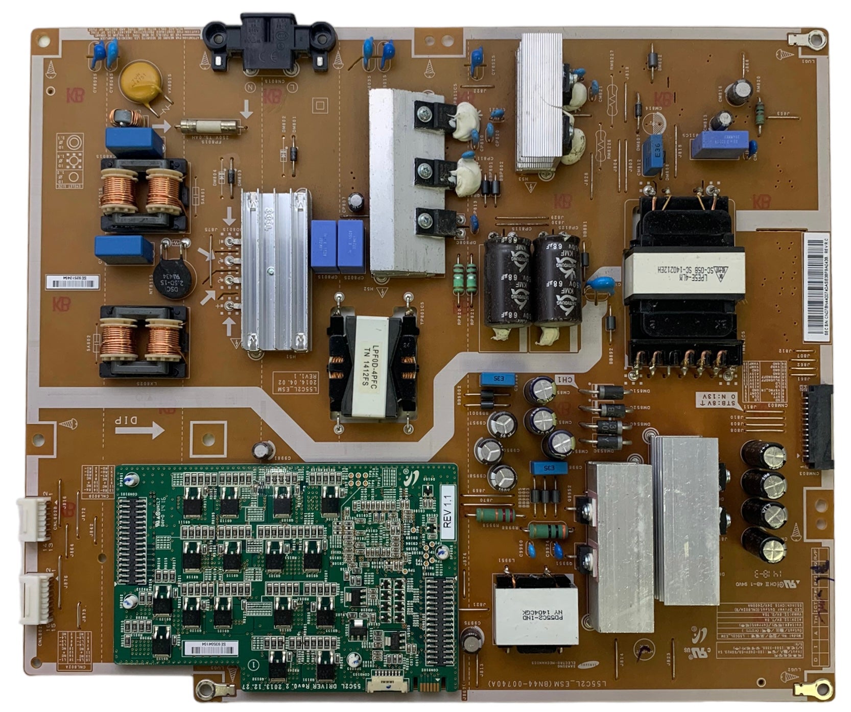 Samsung BN44-00740A Power Supply / LED Board