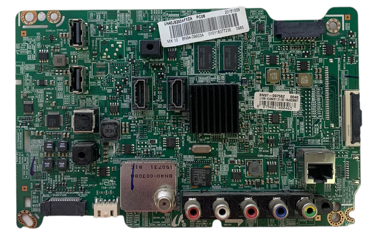 Samsung BN94-09933A Main Board for UN40J6200AFXZA (Version VD04)