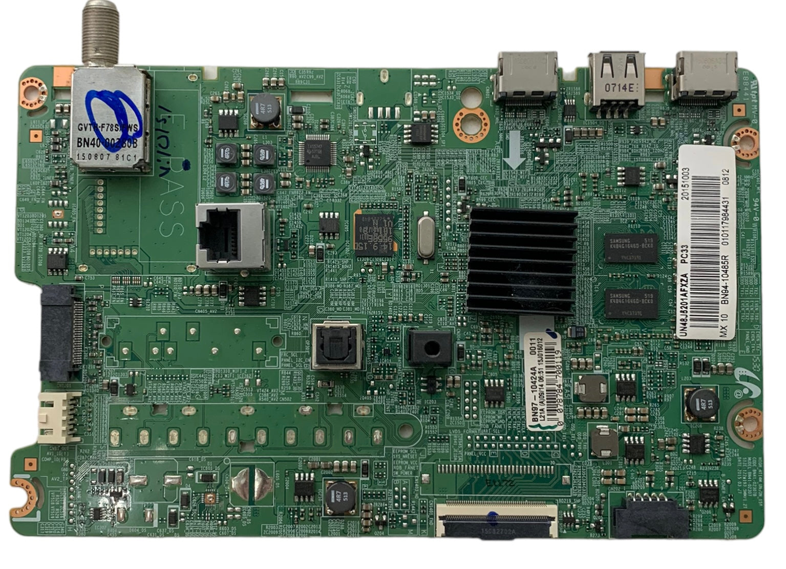 Samsung BN94-10485R Main Board for UN48J5201AFXZA