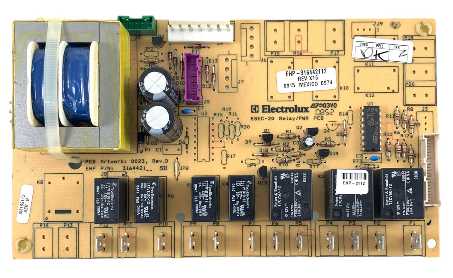 Frigidaire 316442112 Relay Power Board