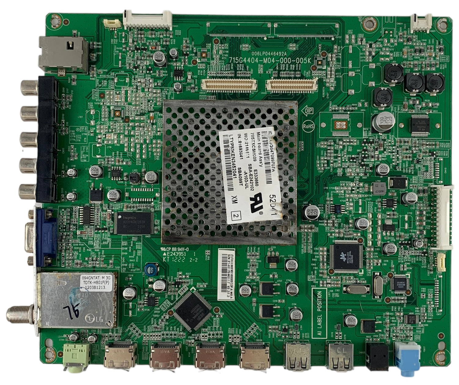 Vizio 756TXCCB02K016 (715G4404-M03-000-005K) Main Board