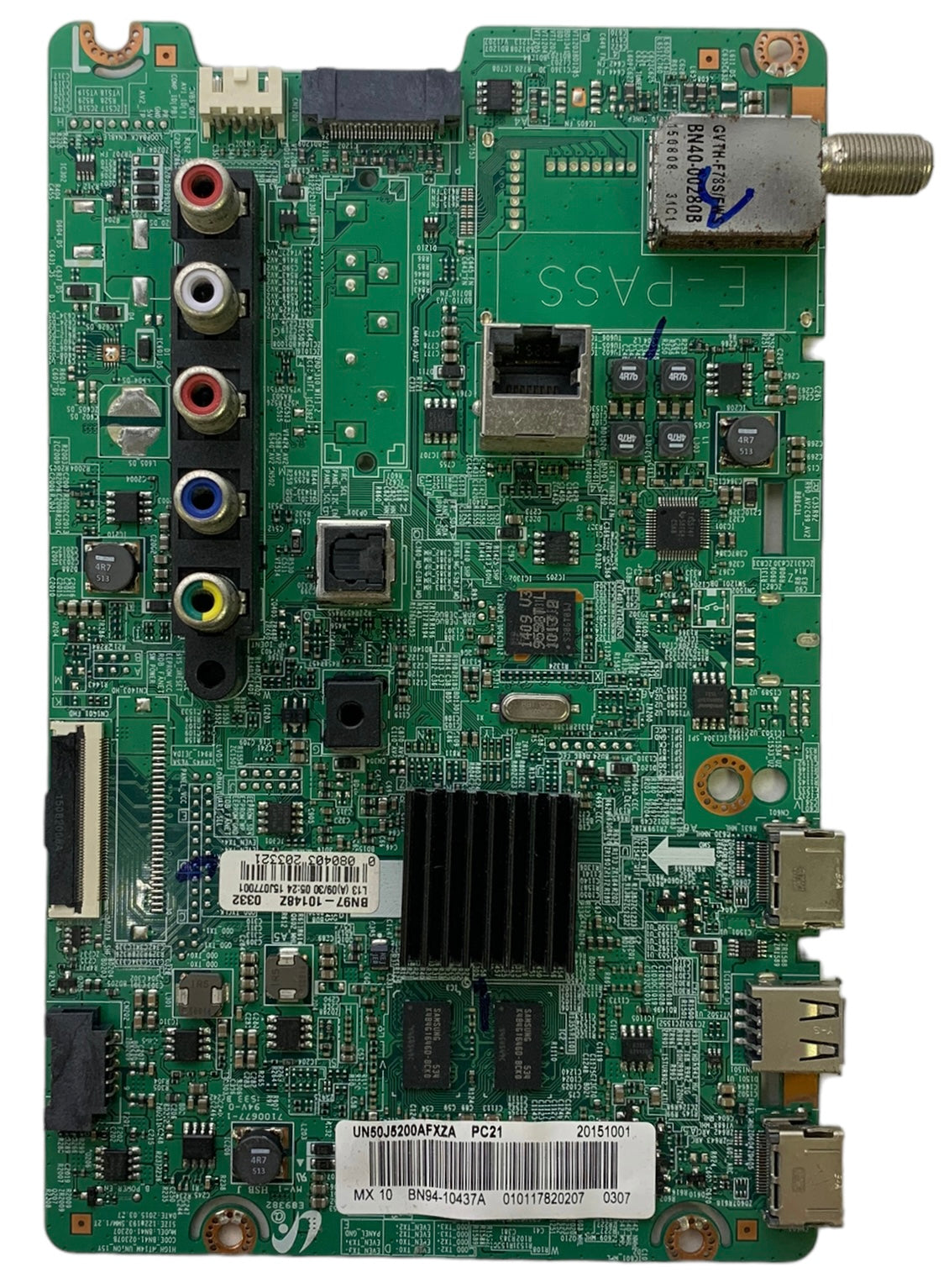 Samsung BN94-10437A Main Board for UN50J5200AFXZA (Version DD02)