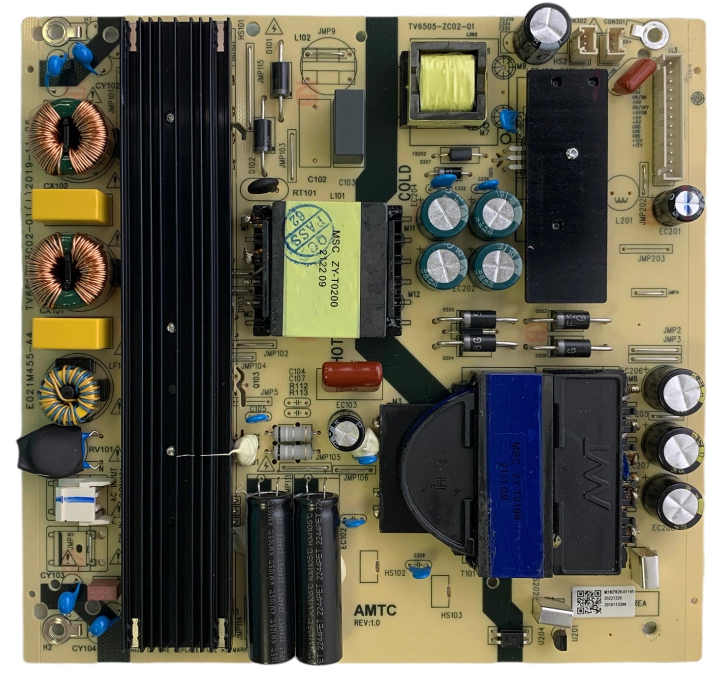 ONN 514C6505M18 Power Supply / LED Board