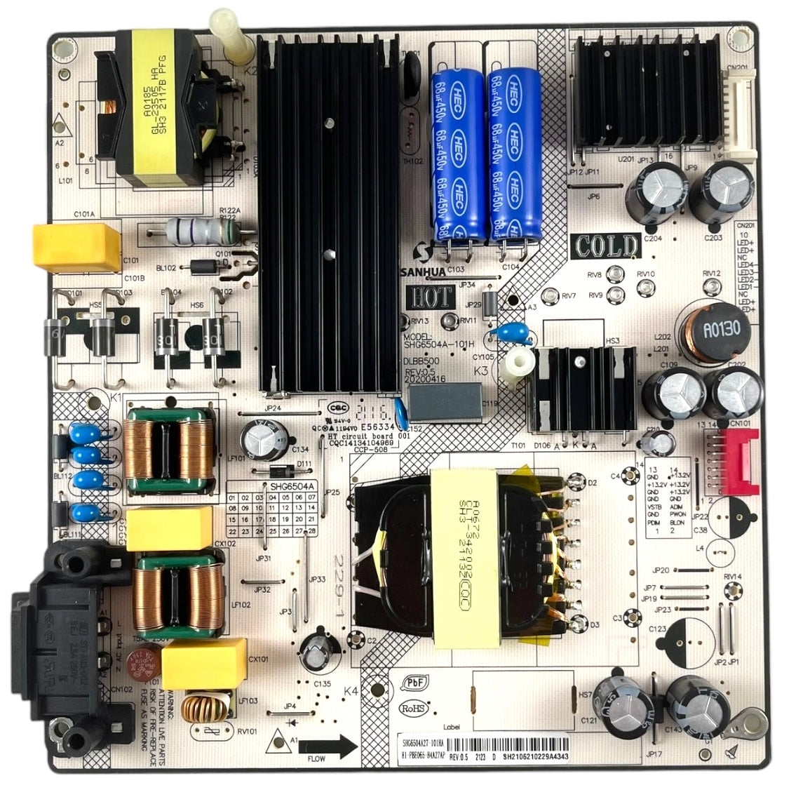 LG 81-PBE065-H4A27AP Power Supply Board