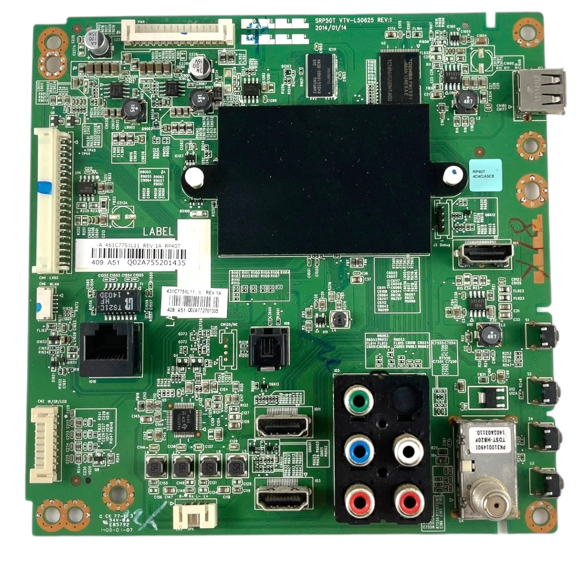 Toshiba 75037878 (461C7751L11) Main Board for 40L3400U