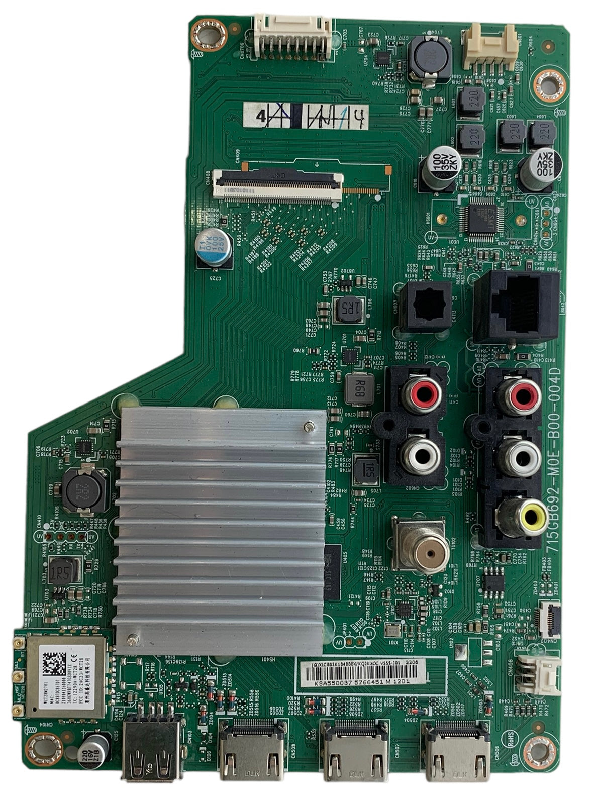 Vizio 756TXLCB02K104 Main Board for V555-J01 (LTC6E7WY Serial)