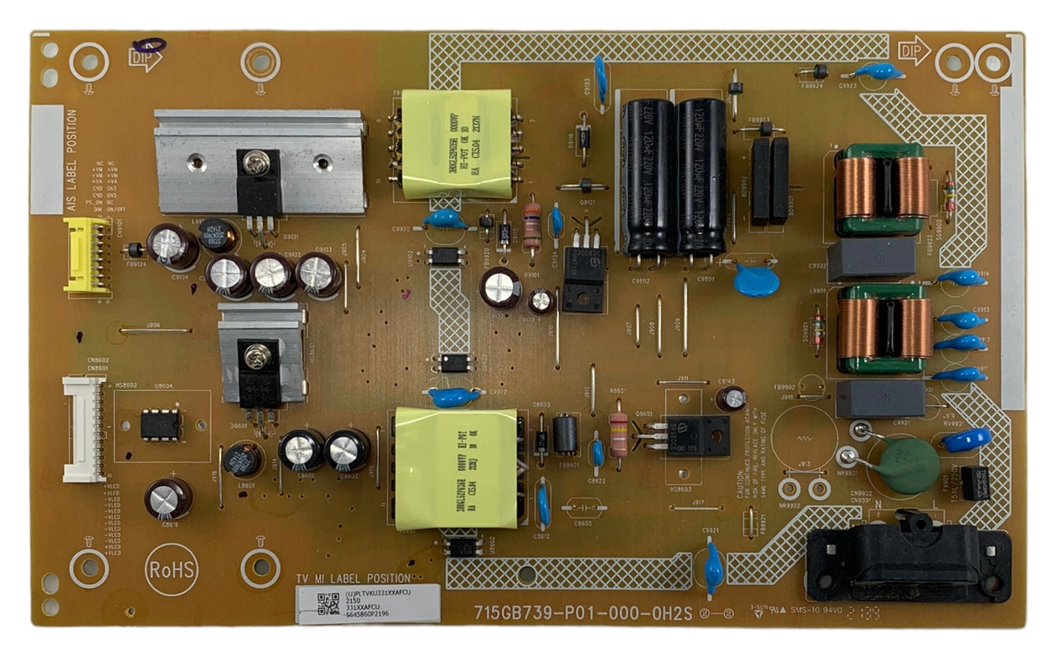Vizio PLTVKU331XXAFC Power Supply Board
