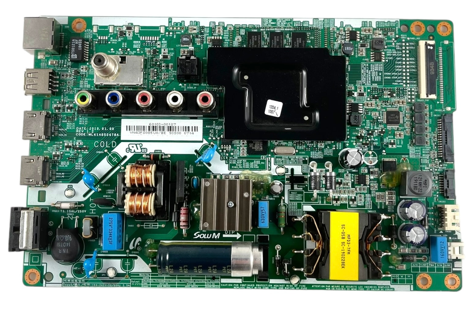 Samsung BN81-17672A Main Board/Power Supply for UN43N5300AFXZA (Version BA01)