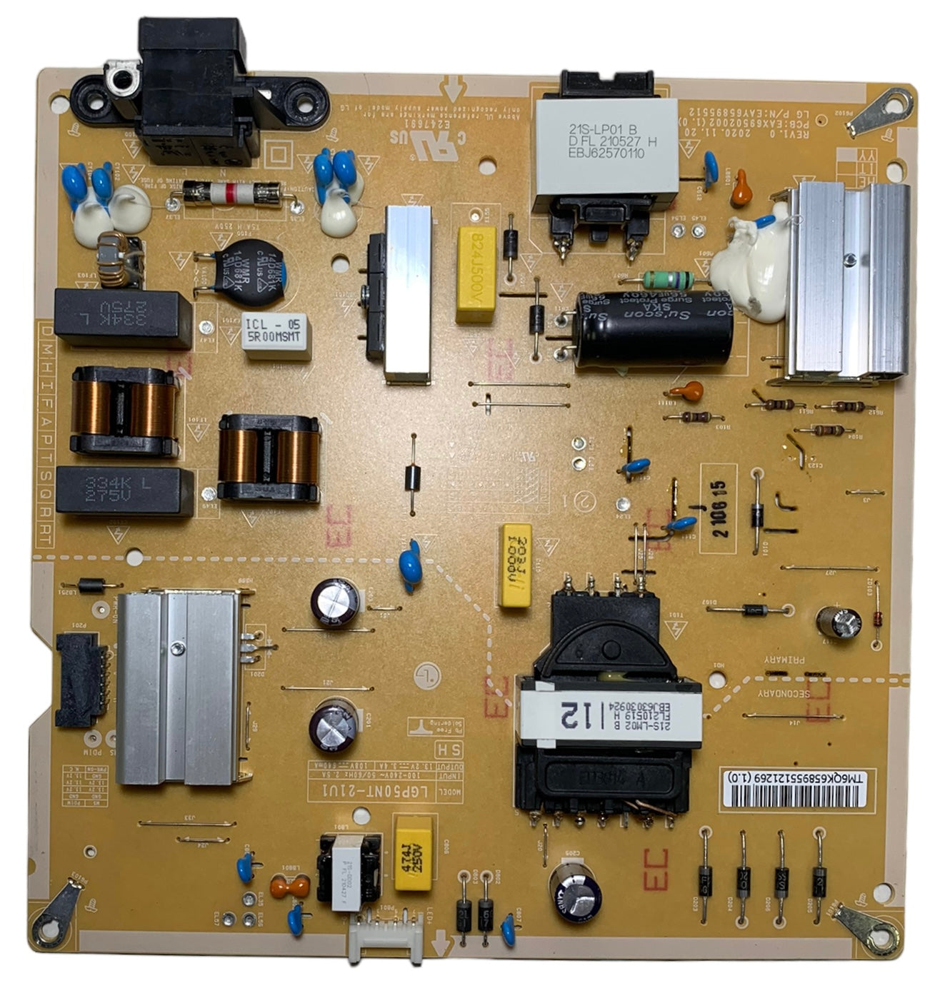 LG EAY65895512 Power Supply/LED Driver Board