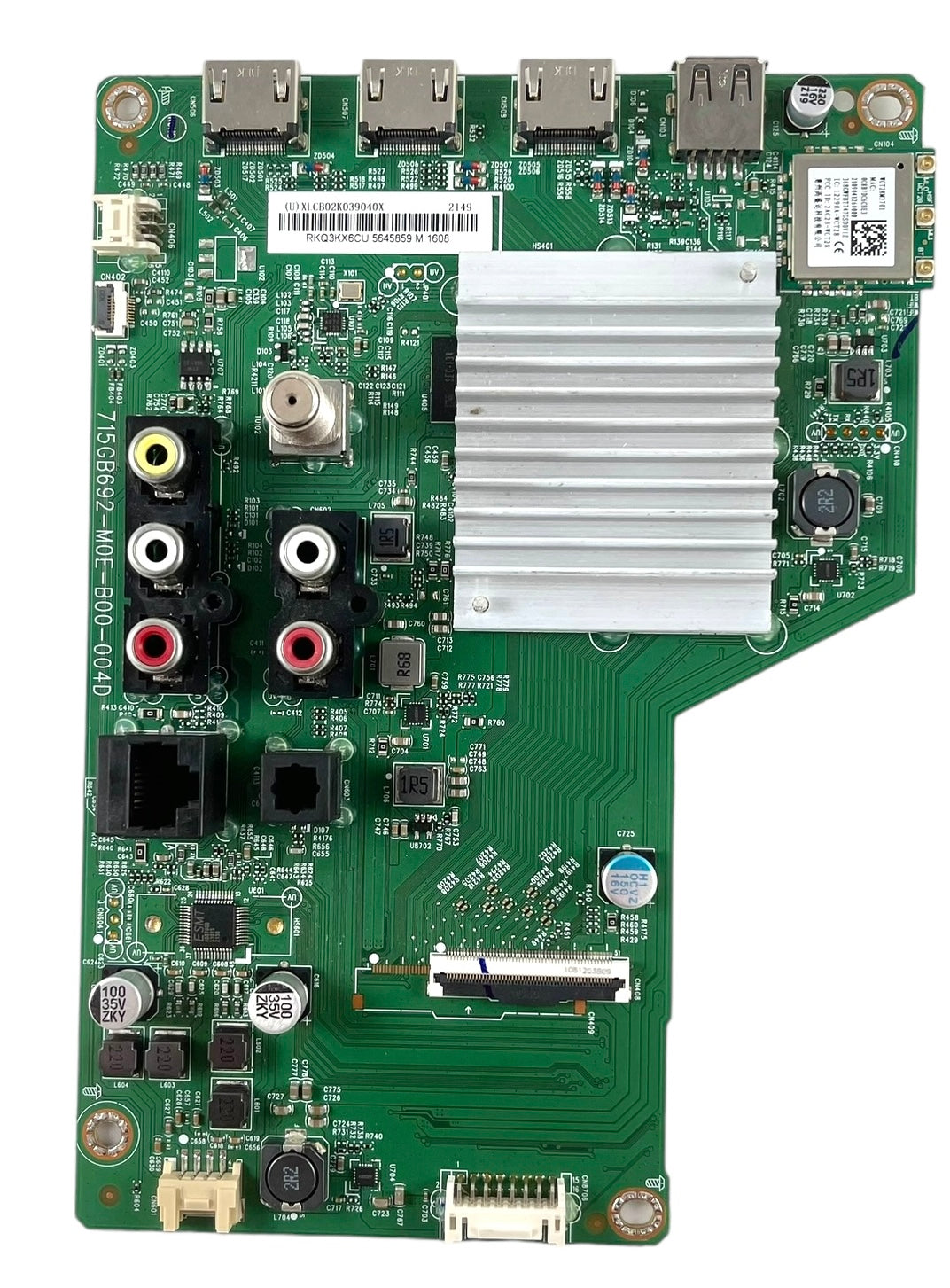 Vizio 756TXLCB02K039 Main Board for V435-J01 (LTPWE6LX)