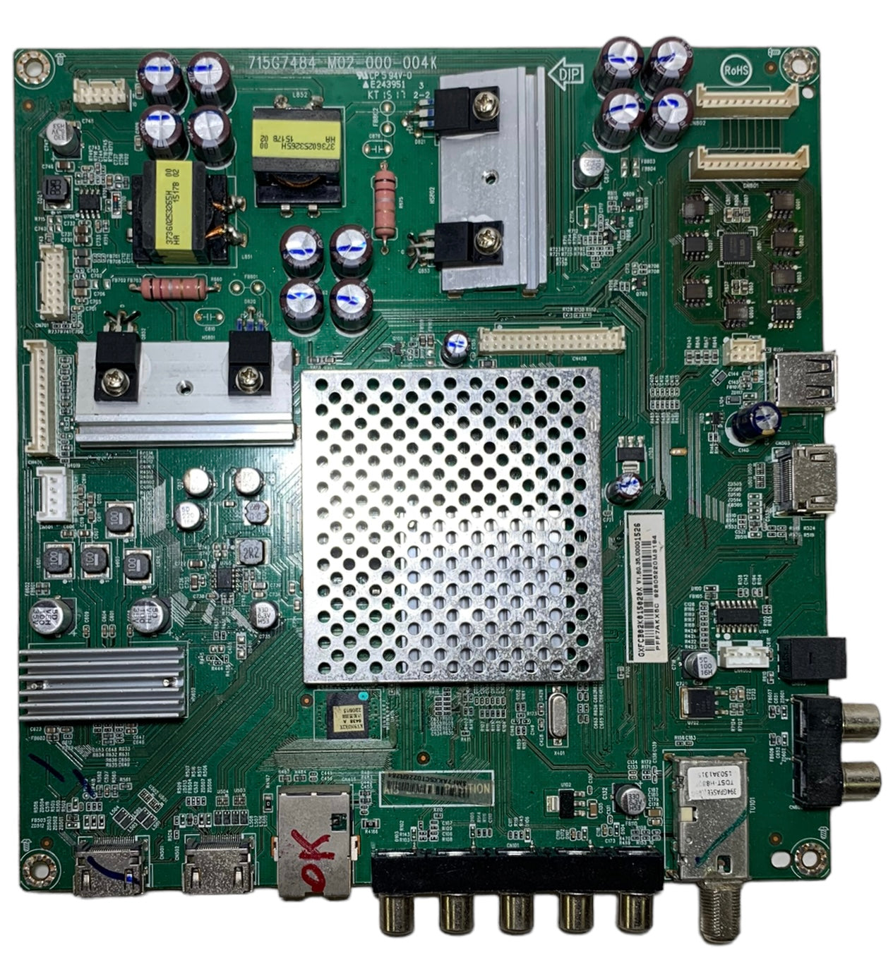 Vizio 756TXFCB02K0150 Main Board for E55-C1 (LTC7SHAR Serial)