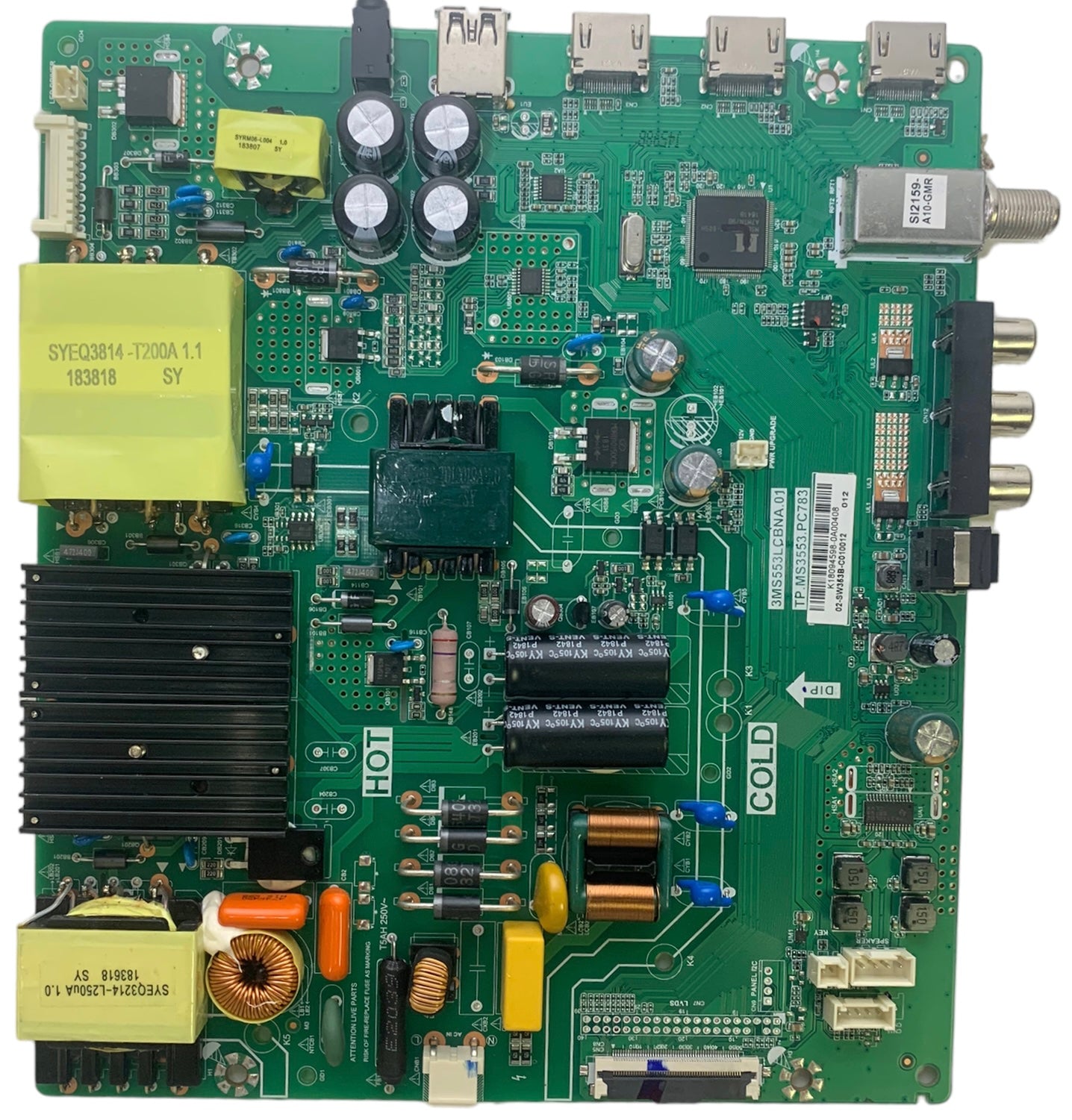 Insignia S8SW353BC010012 Main Board/Power Supply for NS-55D510NA19