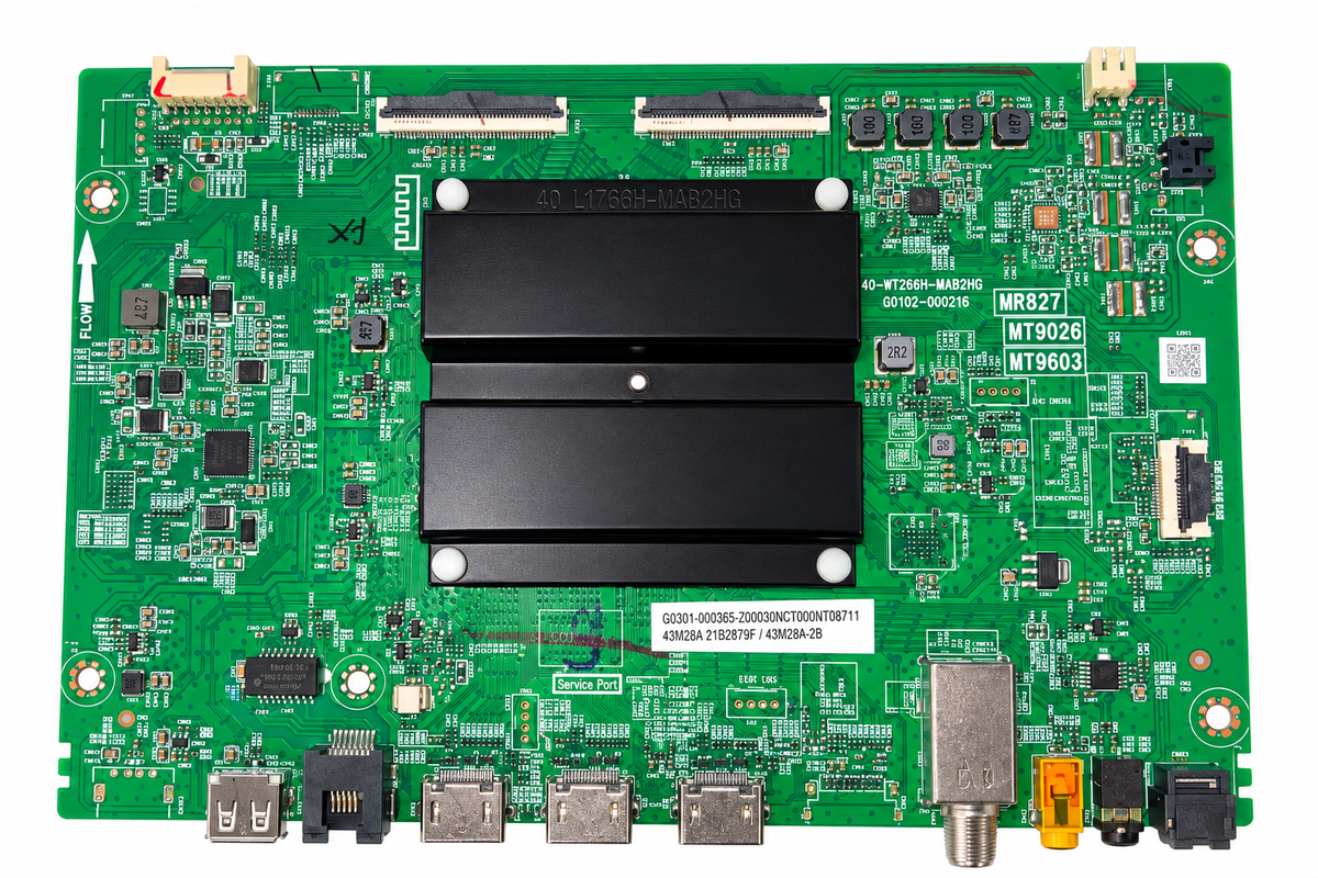 TCL G0301-000365-Z00 TV main board white background