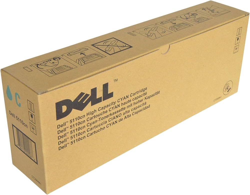 New, Pre-Owned - Dell 5110cn Cyan Toner Cartridge, GD900
