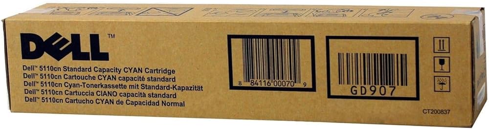 New, Pre-Owned - Dell 5110CN Cyan Toner Cartridge, GD907