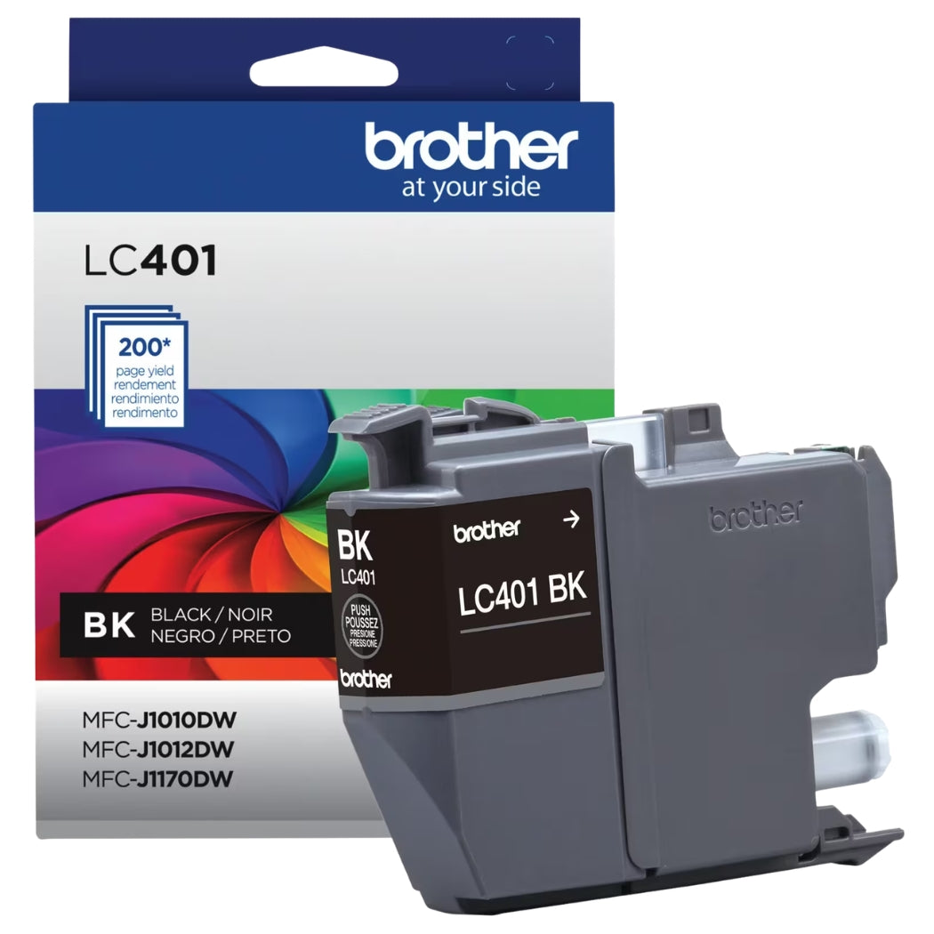 New, Pre-Owned - Brother LC401 Black Ink Cartridge