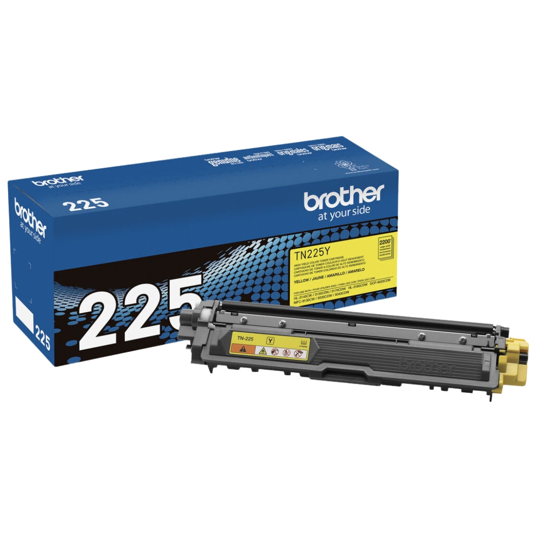 New, Pre-Owned - Brother TN-225Y High-Yield Yellow Toner Cartridge