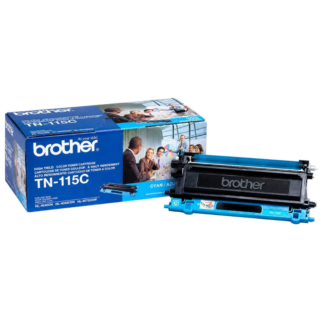 New, Pre-Owned - Brother TN115C Cyan High-Yield Toner Cartridge, TN-115C