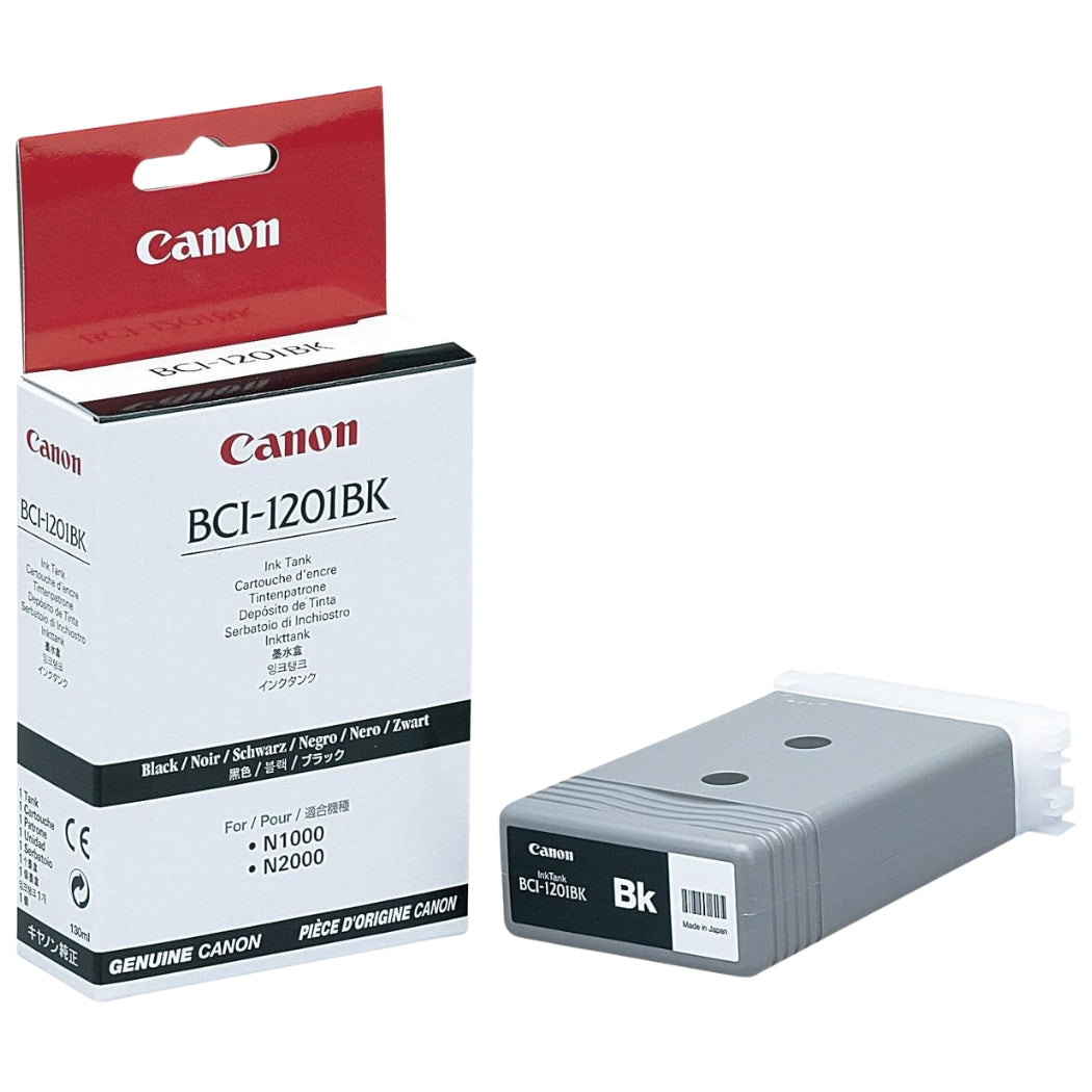 New, Pre-Owned - Canon BCI-1201 Black Standard-Yield Ink Cartridge, BCI-1201BK