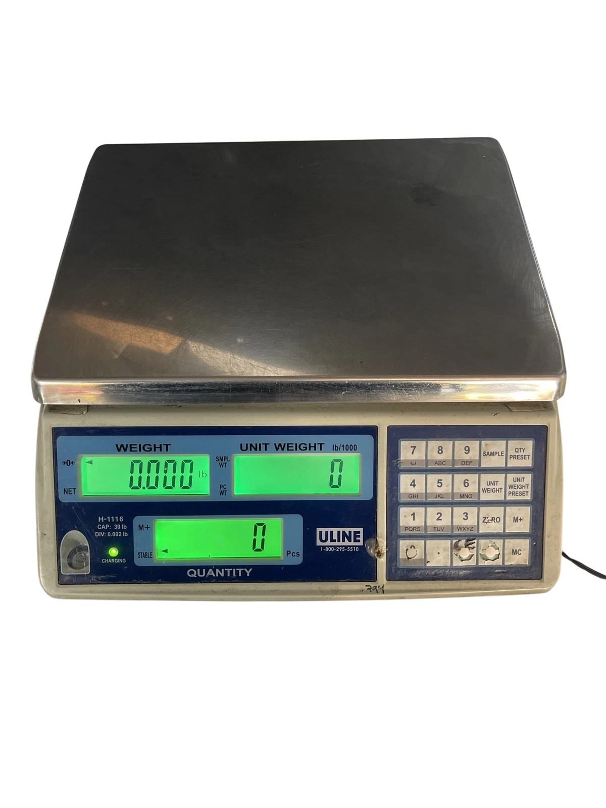 Uline Industrial Counting Scale H-1116 - 30Lbs x .002 Lbs