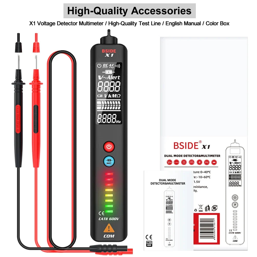 BSIDE X1/X2 Voltage Tester with NCV & IR Thermometer