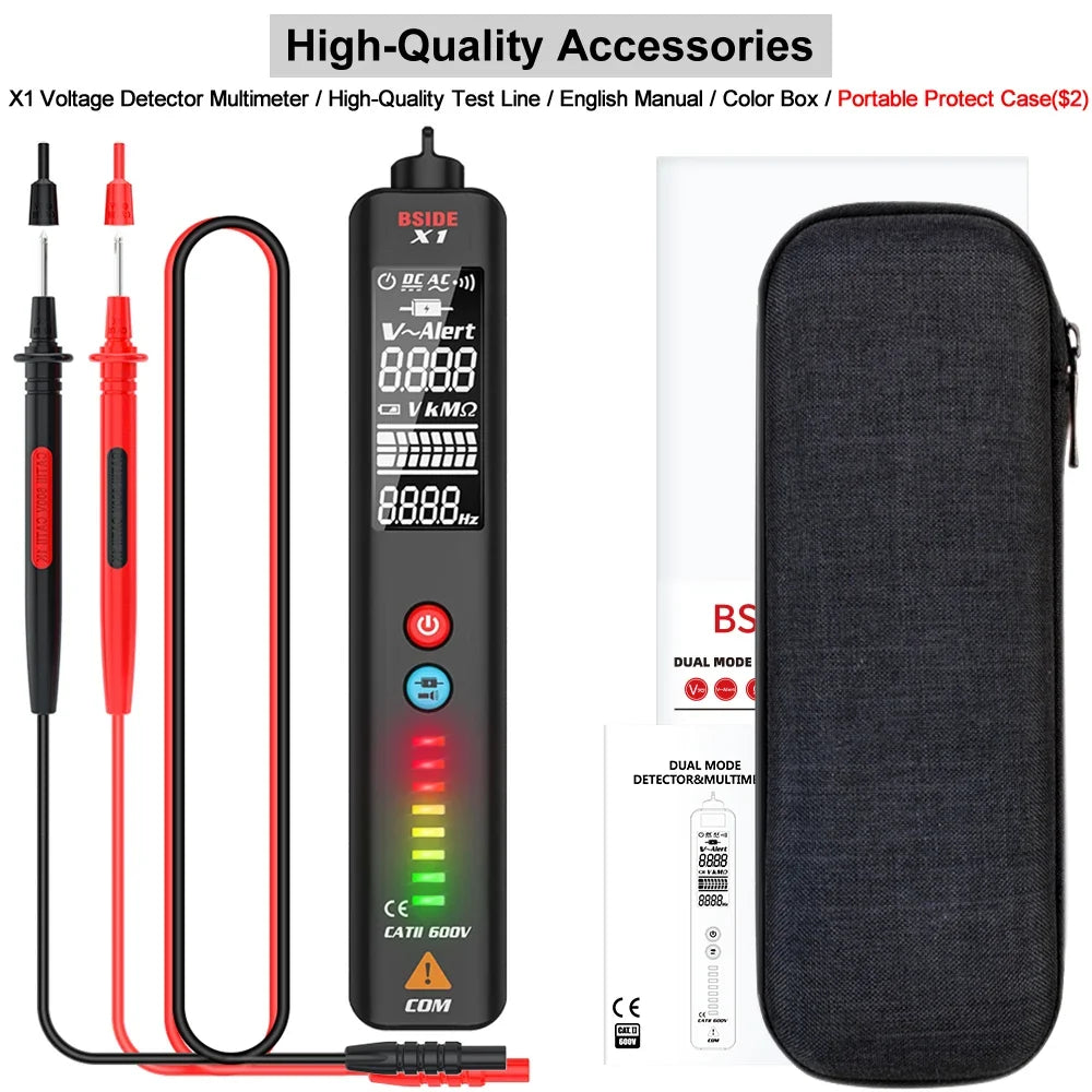 BSIDE X1/X2 Voltage Tester with NCV & IR Thermometer