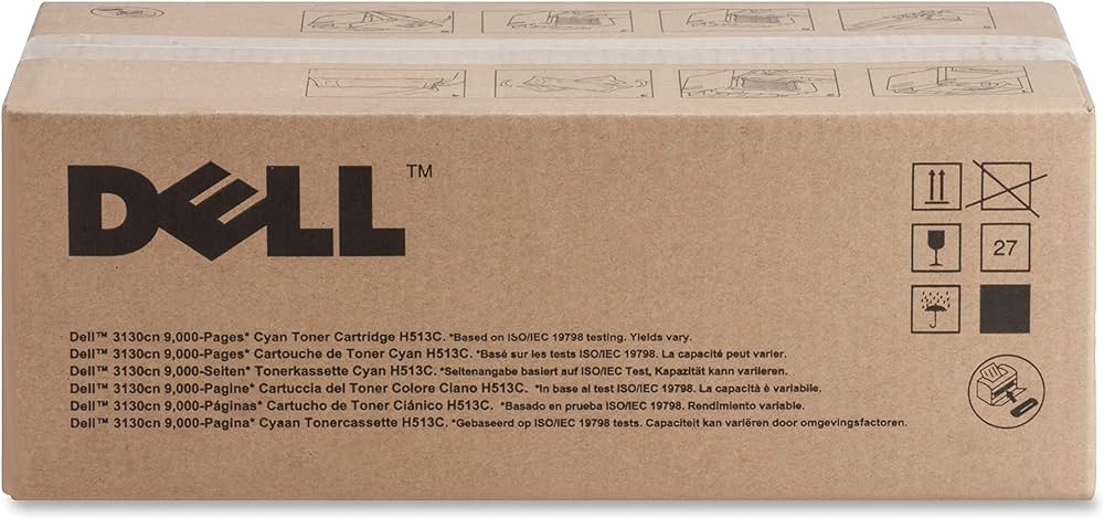New, Pre-Owned - Dell 3130 Cyan Toner Cartridge, H513C