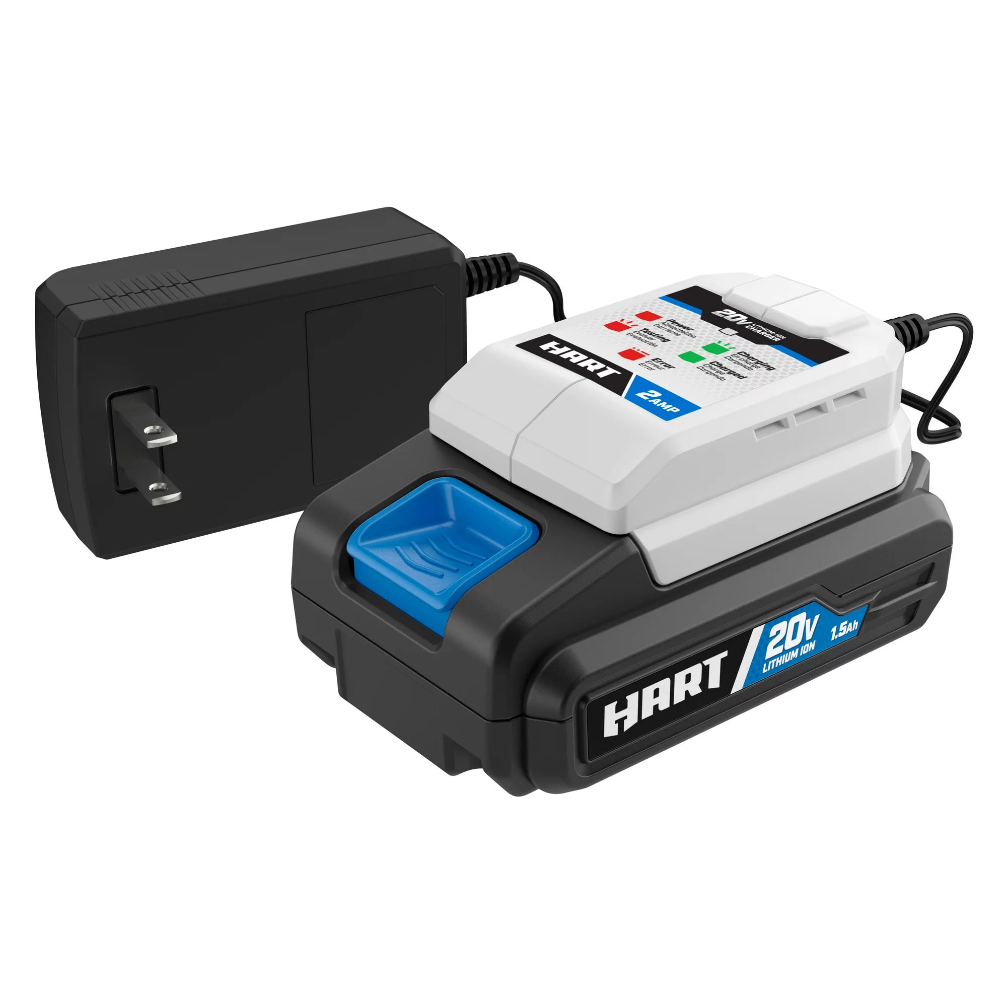 HART HPSK01 20-Volt Lithium-Ion 1.5Ah Battery and 2Amp Fast Charger