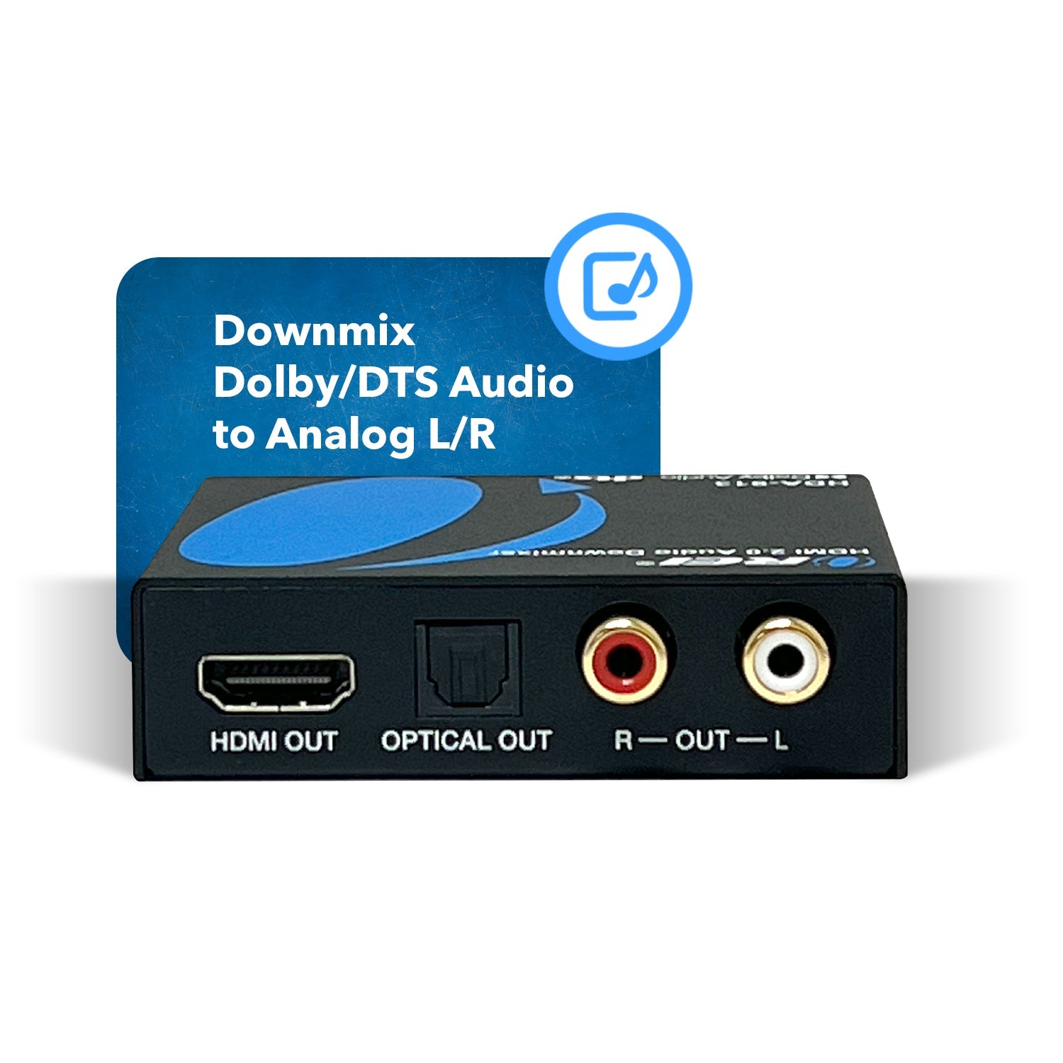 4K HDMI™ Audio Extractor & Decoder (3.5mm, Optical)-HDA-913