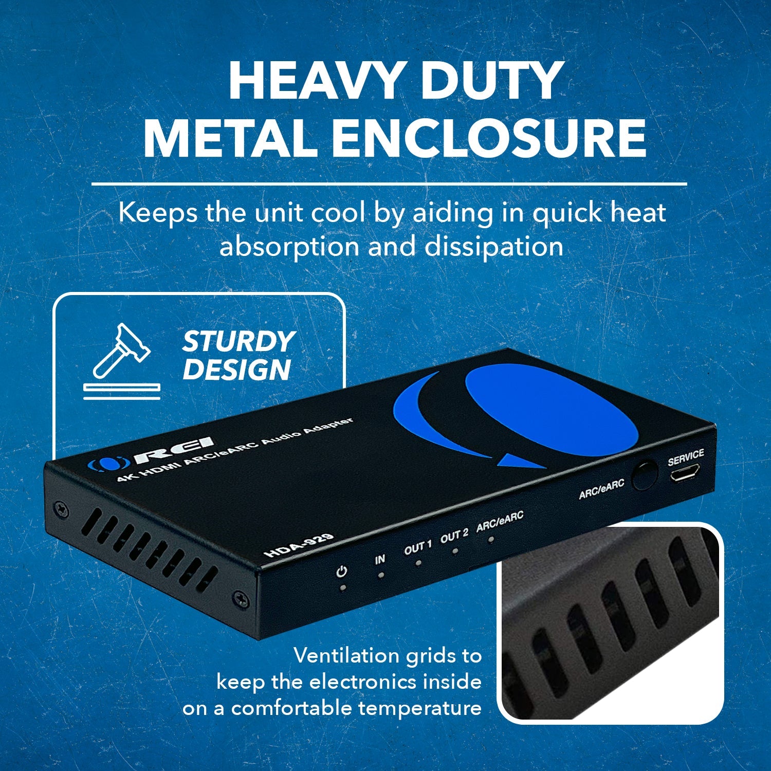4K HDMI™ Audio Extractor (eARC Output, HDMI Audio)-HDA-929