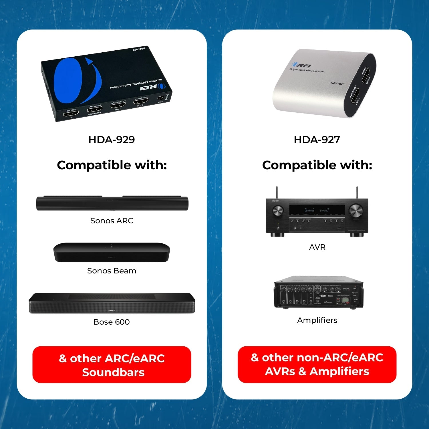 4K HDMI™ or eARC Audio Extractor-HDA-927