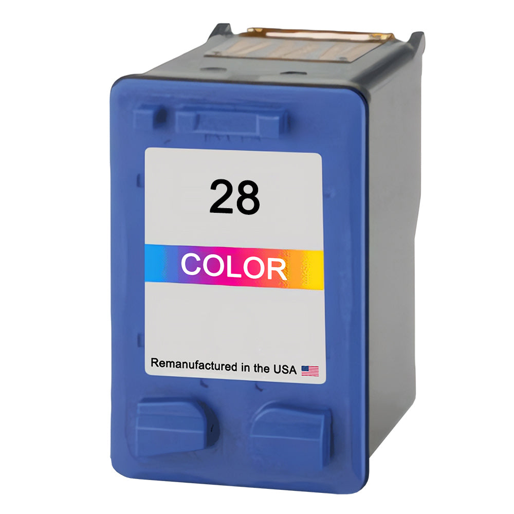 U.S. Remanufactured for HP 28 (C8728AN) Tri-Color Ink Cartridge