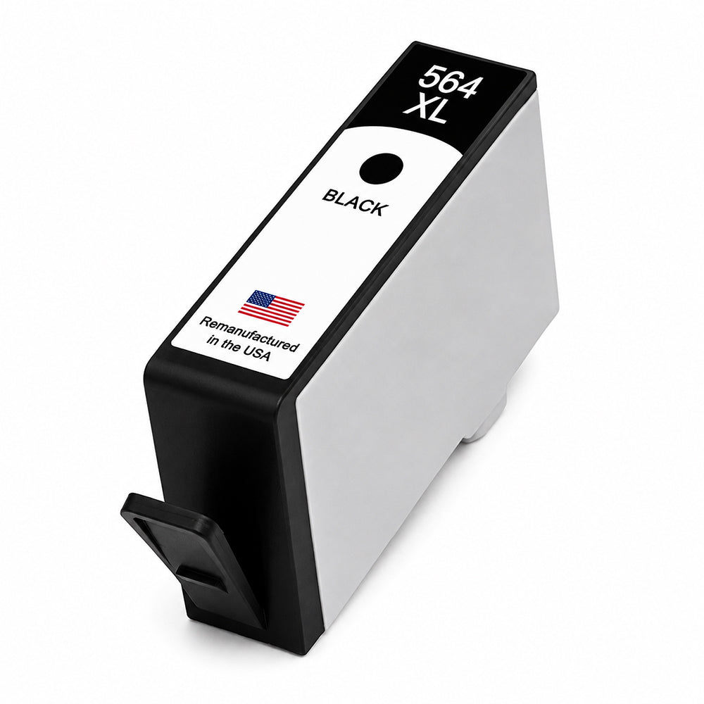 U.S. Remanufactured for HP 564XL (CN684WN) Black Ink Cartridge